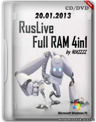 RusLive Full RAM 4in1 by NIKZZZZ CD/DVD (20.01.2013)