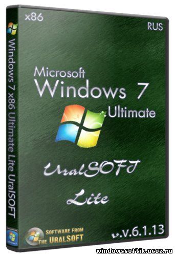 Windows 7 x86 Ultimate SP1 Lite UralSOFT v.6.1.13 (RUS/2013)